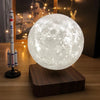 Customized 3D Magnetic Levitation Moon Night Light – Rotating Floating LED Lamp