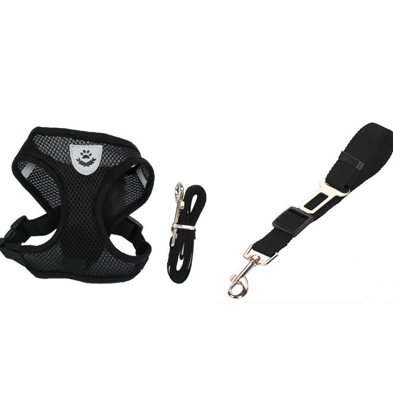 Pet Safety Car Seat Belt and Leash