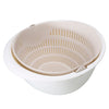 Portable Double-Layer Detachable Drain Basket: Fruit and Vegetable Cleaner, Strainer for Washed Rice and Pasta