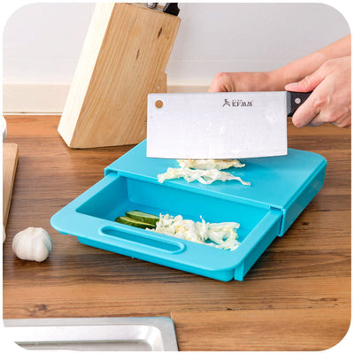 Multifunctional Kitchen Chopping Board with Drain Basket.