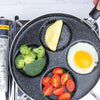 Nonstick Egg Frying Pan with 4 Cups – Perfect for Pancakes