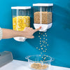 Kitchen Food Storage Container – Easy Press Cereal Dispenser, Wall Mounted for Convenient Food Storage