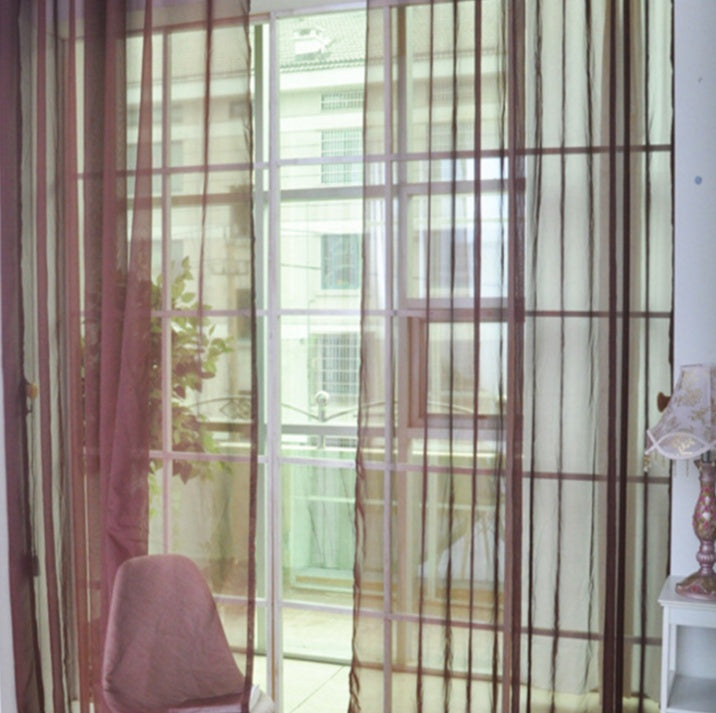 Modern Solid Tulle Curtains – Sheer Curtains for Living Room and Bedroom