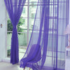 Modern Solid Tulle Curtains – Sheer Curtains for Living Room and Bedroom