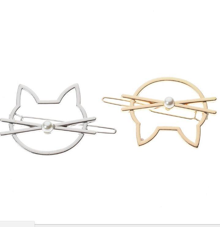 Cat Print Hairpins