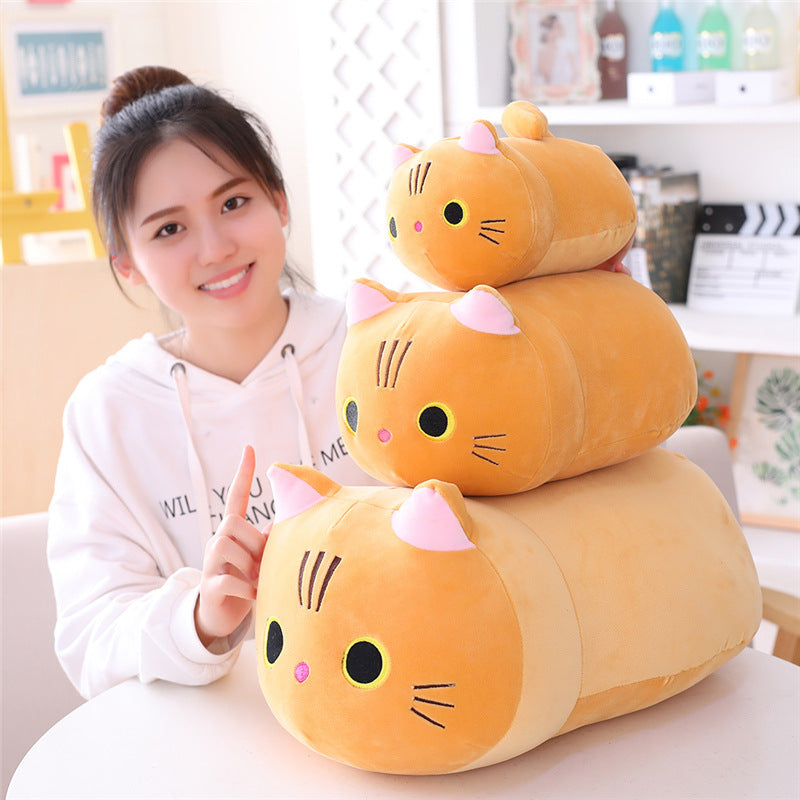 Chubby Cat Plush Doll – Soft and Cute Stuffed Toy