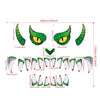 Green Monster Halloween Door Sticker – Plastic Eyes Decoration