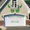 Green Monster Halloween Door Sticker – Plastic Eyes Decoration