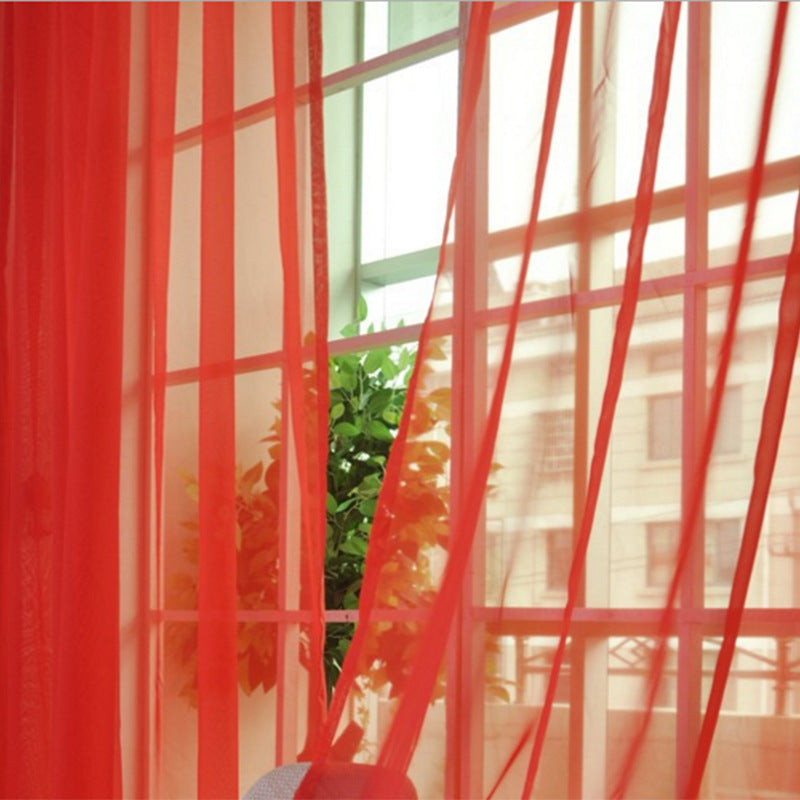 Modern Solid Tulle Curtains – Sheer Curtains for Living Room and Bedroom