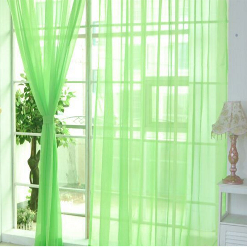 Modern Solid Tulle Curtains – Sheer Curtains for Living Room and Bedroom