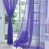 Modern Solid Tulle Curtains – Sheer Curtains for Living Room and Bedroom