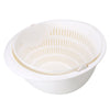 Portable Double-Layer Detachable Drain Basket: Fruit and Vegetable Cleaner, Strainer for Washed Rice and Pasta