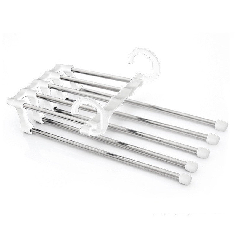 5-in-1 Multi-functional Wardrobe Hanger | Stainless Steel Pants and Clothing Organizer