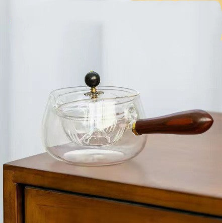 Semi-Automatic Rotary Glass Teapot