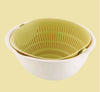 Portable Double-Layer Detachable Drain Basket: Fruit and Vegetable Cleaner, Strainer for Washed Rice and Pasta