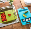 Multifunctional Kitchen Chopping Board with Drain Basket.