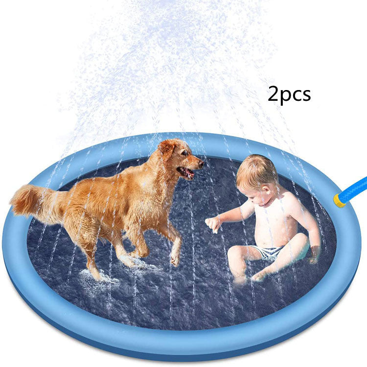 Non-Slip Splash Pad for Kids and Pets - Outdoor Water Fun