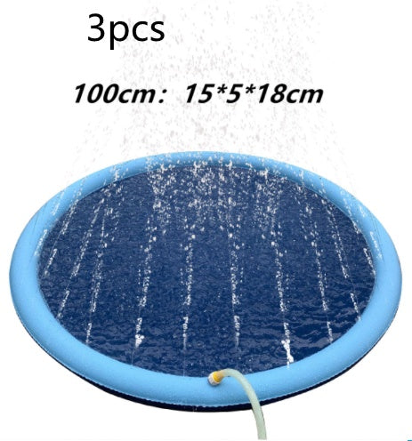 Non-Slip Splash Pad for Kids and Pets - Outdoor Water Fun