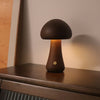 INS Wooden Cute Mushroom LED Night Light – Touch Switch Bedside Table Lamp for Bedroom and Children's Room, Ideal for Sleeping and Home Decor