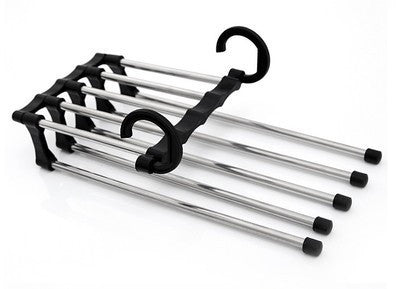 5-in-1 Multi-functional Wardrobe Hanger | Stainless Steel Pants and Clothing Organizer