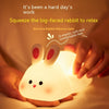 Rabbit-Shaped Night Light – Silicone Lamp with Touch Sensor for Kids