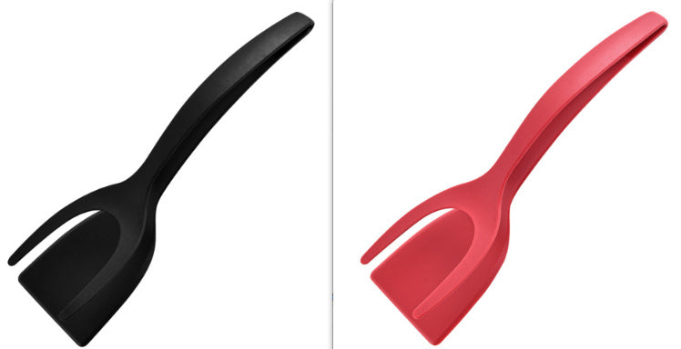 2-in-1 Egg & Pancake Spatula Tongs – Grip, Flip & Serve!