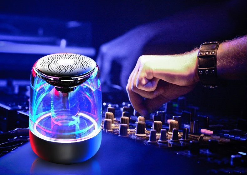 Portable Bluetooth Speaker with Bass, Radio, and LED Lights