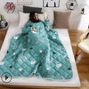 Winter Lazy Quilt with Sleeves