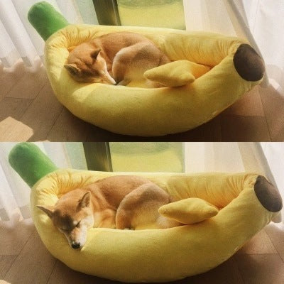 Washable Banana Bed for Pets