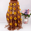 Flower Tiara with Sunflowers and Daisies, Boho Hair Accessories