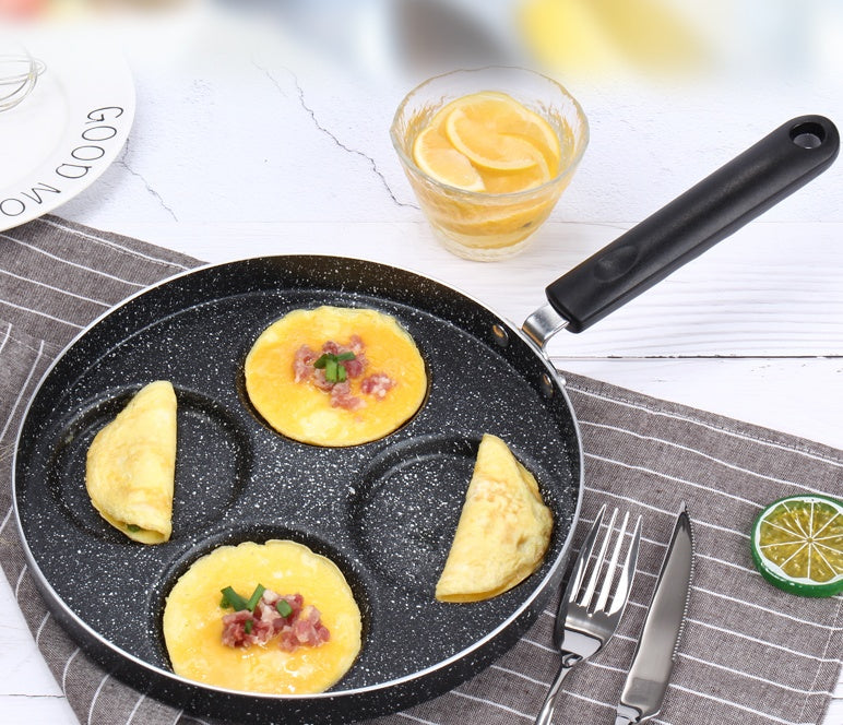 Nonstick Egg Frying Pan with 4 Cups – Perfect for Pancakes