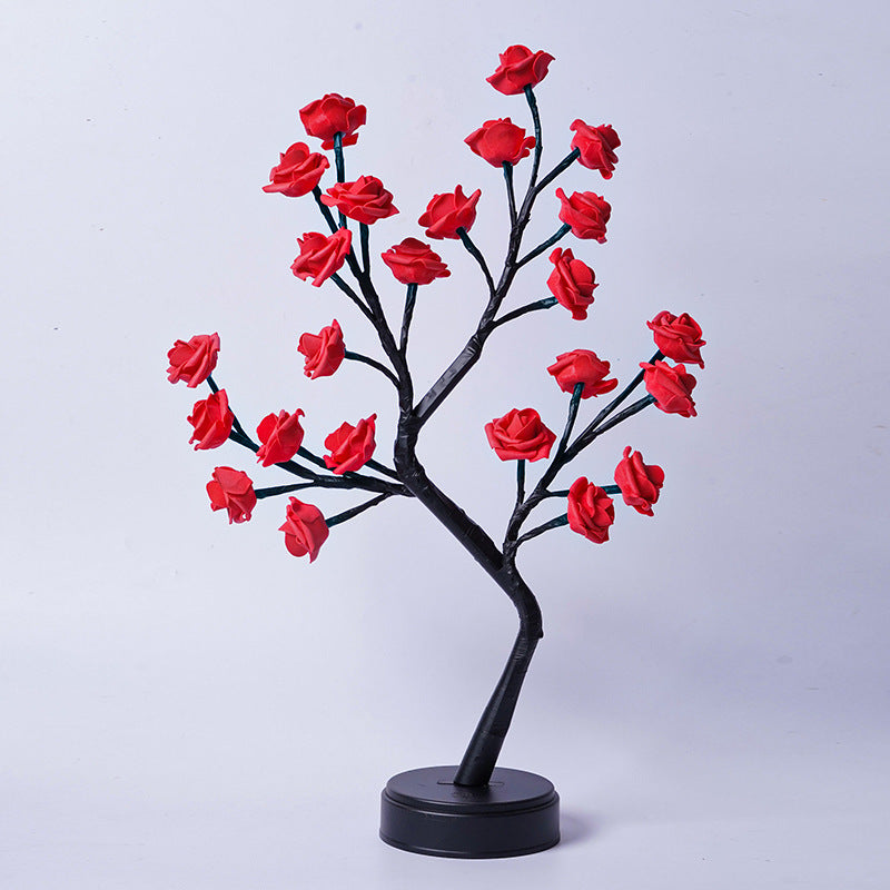 Flower Tree Rose Table Lamp