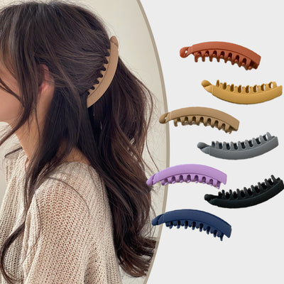 Chic Banana Hair Clip with Strong Hold for Women and Girls