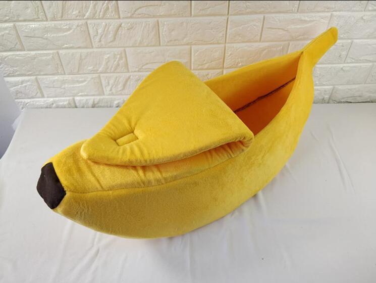 Banana-Shaped Dog Bed – Cozy Pet House and Warm Sofa