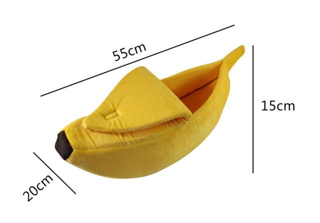 Banana-Shaped Dog Bed – Cozy Pet House and Warm Sofa