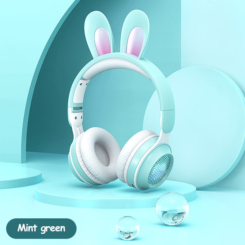 Wireless Headphones with Bunny Ears: Illuminated Headphones