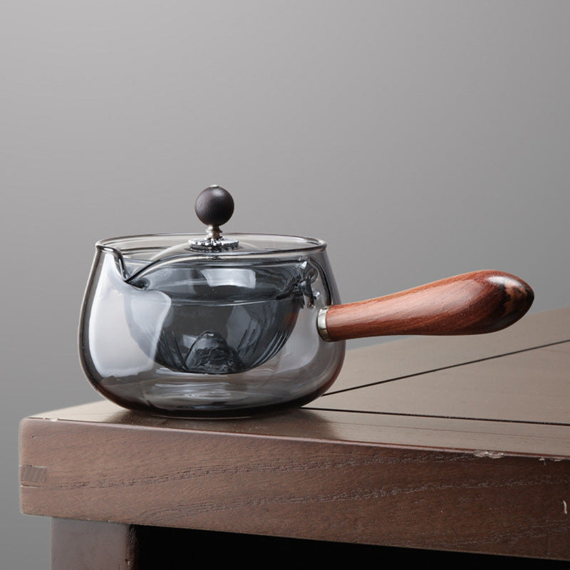 Semi-Automatic Rotary Glass Teapot