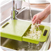 Multifunctional Kitchen Chopping Board with Drain Basket.