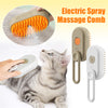 3-in-1 Steam Brush for Cats and Dogs – Electric Brush with Spray for Massage, Grooming, and Hair Removal