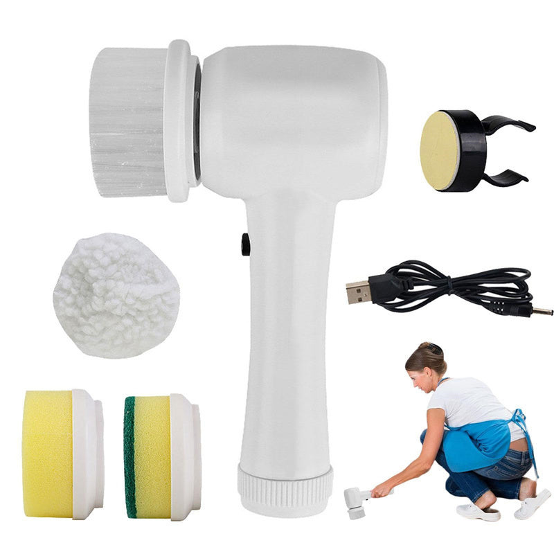 Electric Cleaning Brush – 4-in-1 Cordless Handheld Spinning Scrubber, Portable and Easy to Use