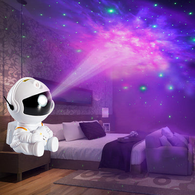 Mini Astronaut Star Projection Lamp – Colorful Night Light