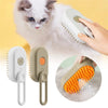 3-in-1 Steam Brush for Cats and Dogs – Electric Brush with Spray for Massage, Grooming, and Hair Removal