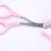 Beauty tools eyebrow scissors with eyebrow comb