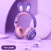 Wireless Headphones with Bunny Ears: Illuminated Headphones