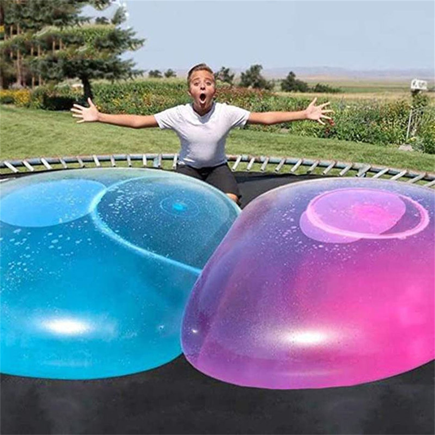 Water Injection Bubble Ball - Big Light Mouth Bouncy Ball