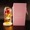 Enchanted Forever Rose in Glass with LED Light - Christmas Decoration