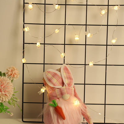 Easter LED Bunny String Lights – Decorative Fairy Lights for Home, Carrot and Rabbit Theme, Perfect for Happy Easter Gifts and Party Favors