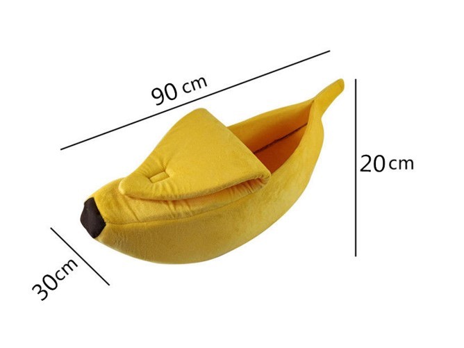 Banana-Shaped Dog Bed – Cozy Pet House and Warm Sofa