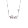 Women's Sterling Silver Petal Clover Necklace