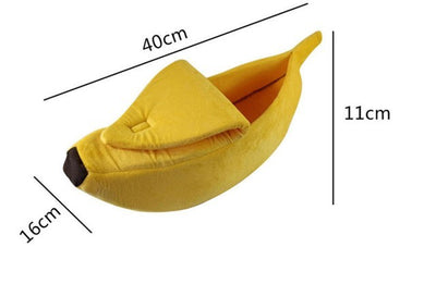 Banana-Shaped Dog Bed – Cozy Pet House and Warm Sofa